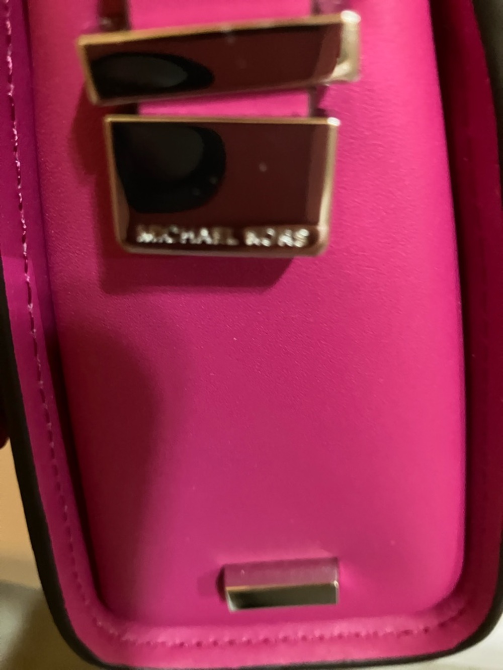 Michael Kors LUDLOW MD Conv Shldr Wild Berry leather bag - Picture 12 of 13